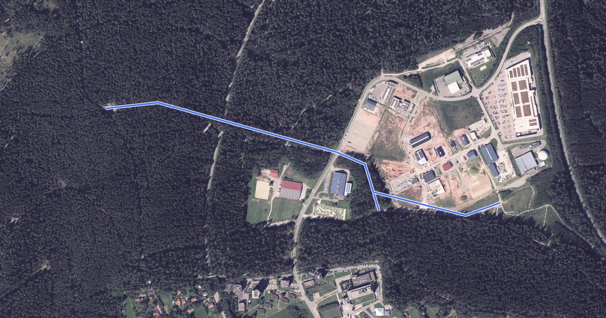 Маршрут Spielplatz Hüttenteich - Sulzhau на спутниковом снимке