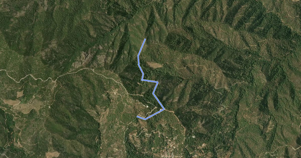 Маршрут Spila tis Athasias Trail на спутниковом снимке