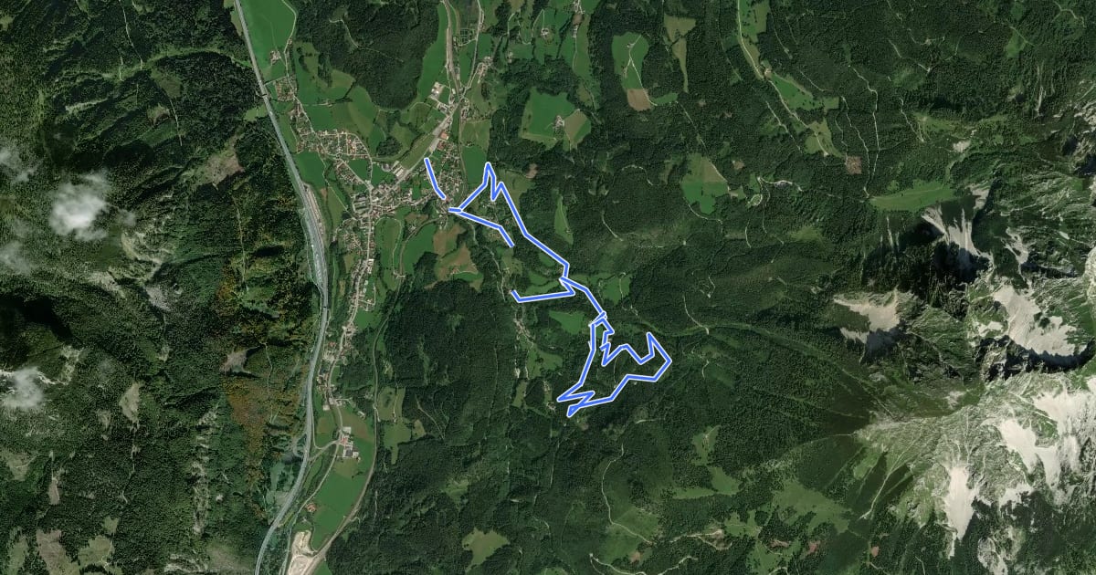 Маршрут Spitaler Panorama Mountainbiketour MTB8 на спутниковом снимке