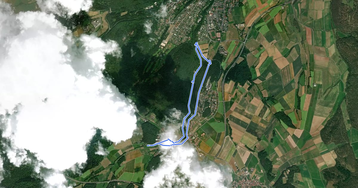 Маршрут Spitzegrund - Route 1 на спутниковом снимке