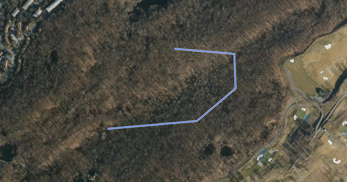 Маршрут Split Rock Trail на спутниковом снимке