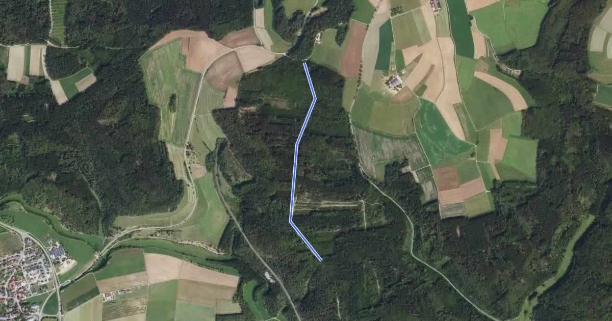 Маршрут Sportplatz Hattingen - Hohe Wacht на спутниковом снимке