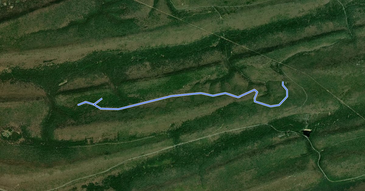 Маршрут Sportsman Access Road на спутниковом снимке
