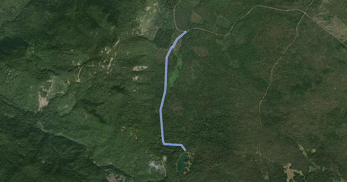 Маршрут Spring Creek Trail #115 на спутниковом снимке