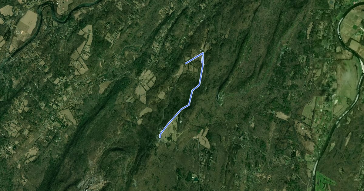 Маршрут Spring Farm Road на спутниковом снимке