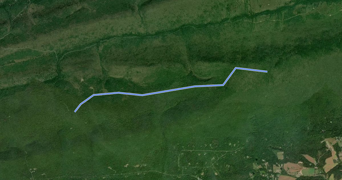 Маршрут Spring Mountain Trail на спутниковом снимке
