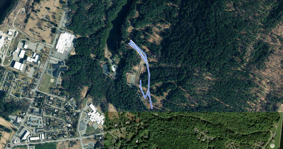 Маршрут Sprint Course на спутниковом снимке