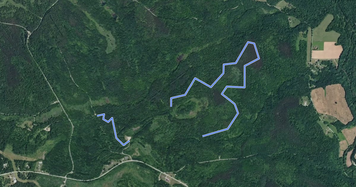 Маршрут Sprocket Trail на спутниковом снимке