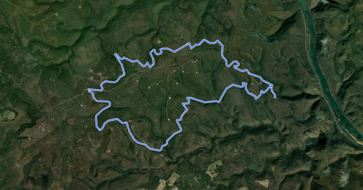 Маршрут Sproul - Eagleton Mine Camp Loop на спутниковом снимке