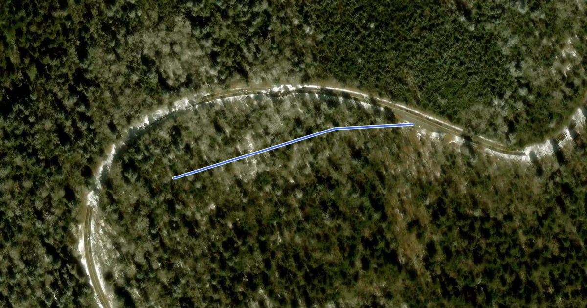 Маршрут Spruce Fir Nature Trail на спутниковом снимке