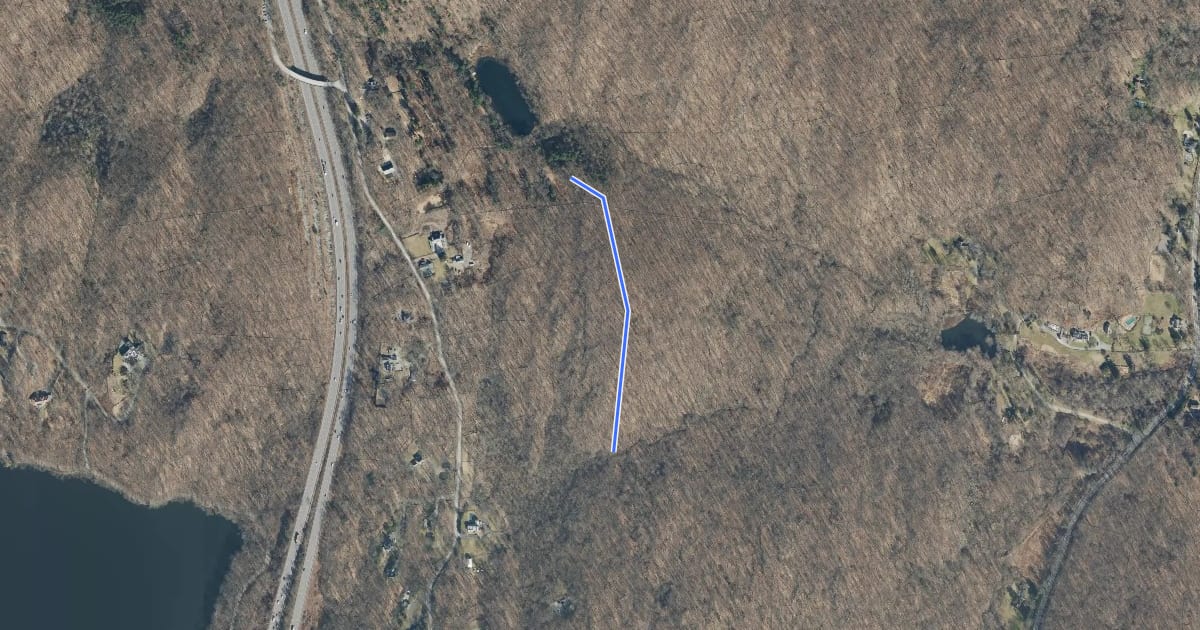 Маршрут Spruce Hill Trail на спутниковом снимке