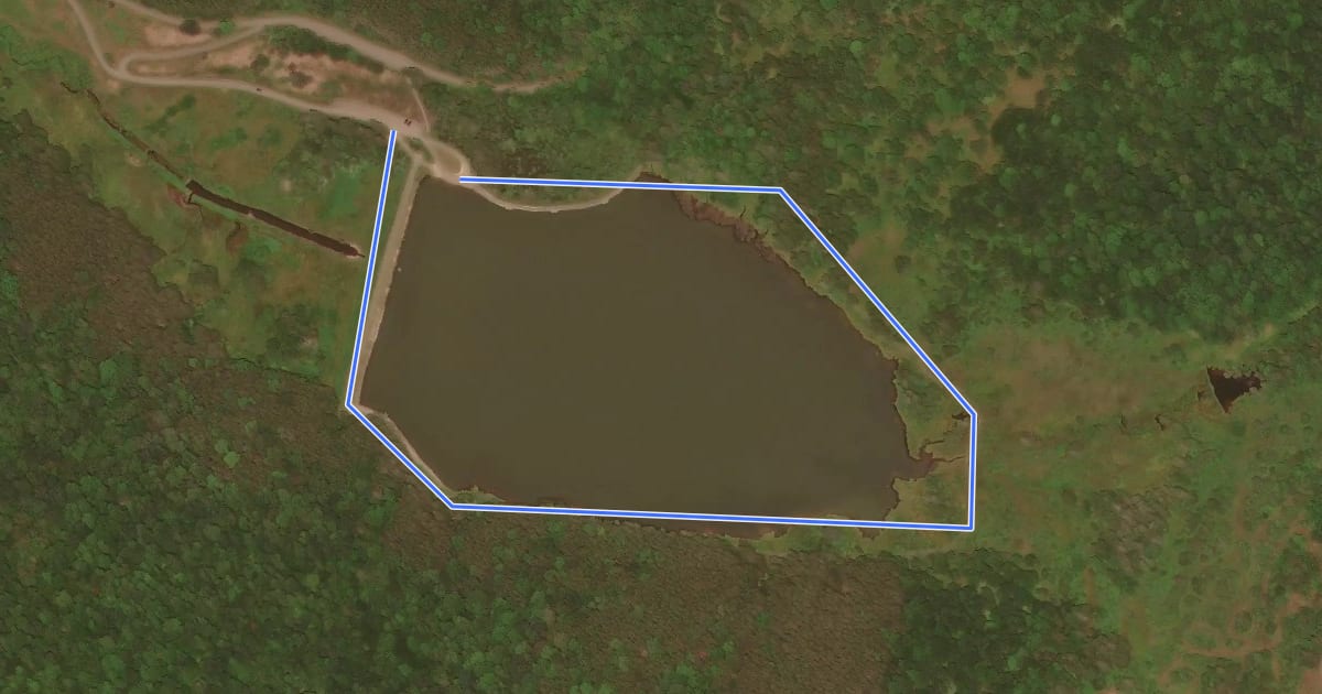 Маршрут Spruce Knob Lake Loop на спутниковом снимке