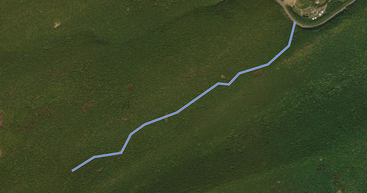 Маршрут Spruce Mountain Trail на спутниковом снимке