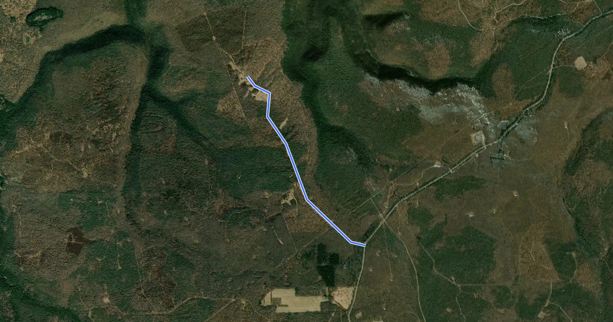 Маршрут Spruce Run Road на спутниковом снимке