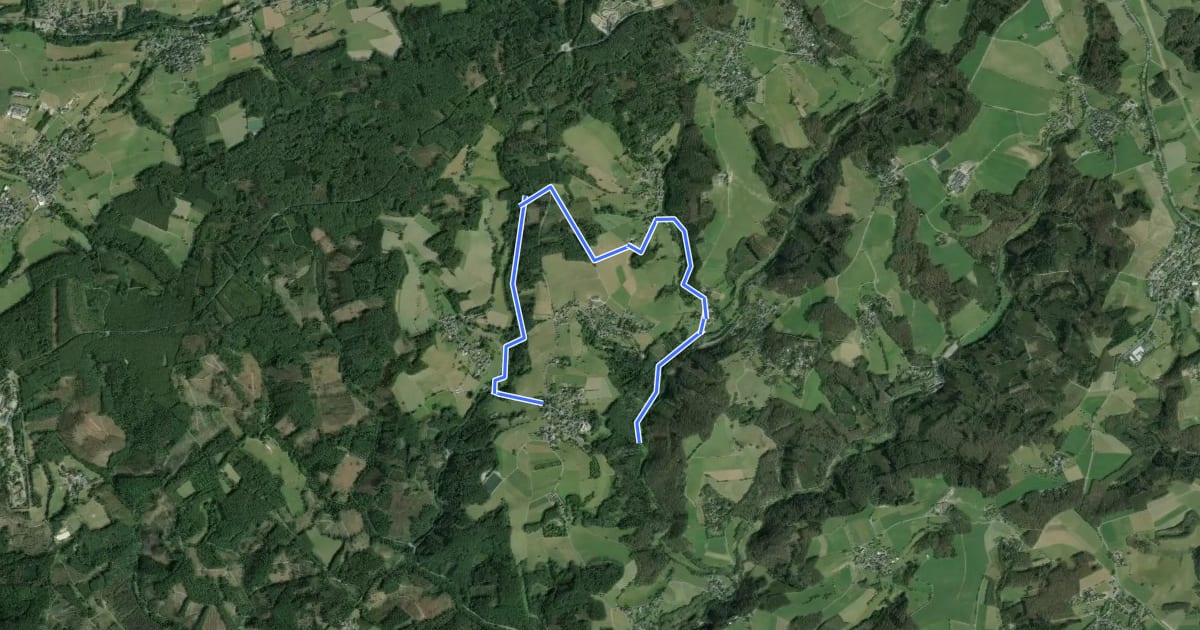 Маршрут Spurkenbach Rundweg A3 на спутниковом снимке