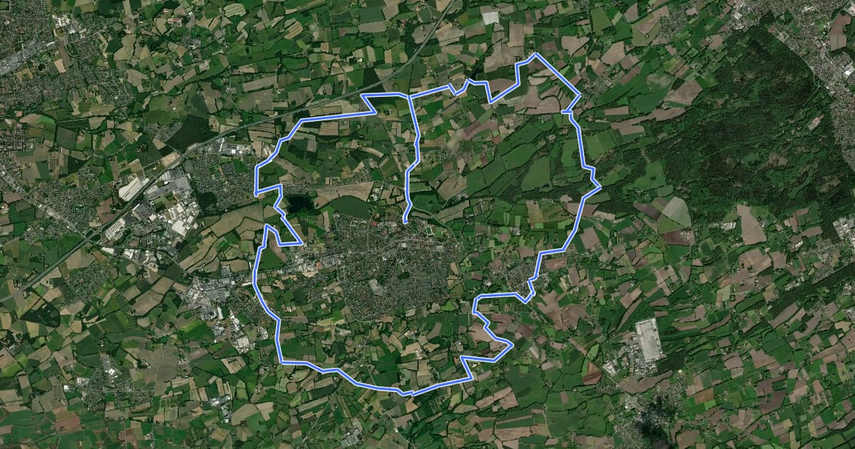 Маршрут St. Anna-Route на спутниковом снимке