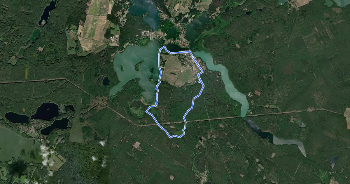 Маршрут Stübnitzseerundweg на спутниковом снимке
