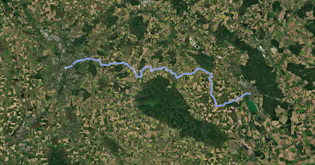 Маршрут Städtepartnerschaftsradweg Etappe BS-HE на спутниковом снимке
