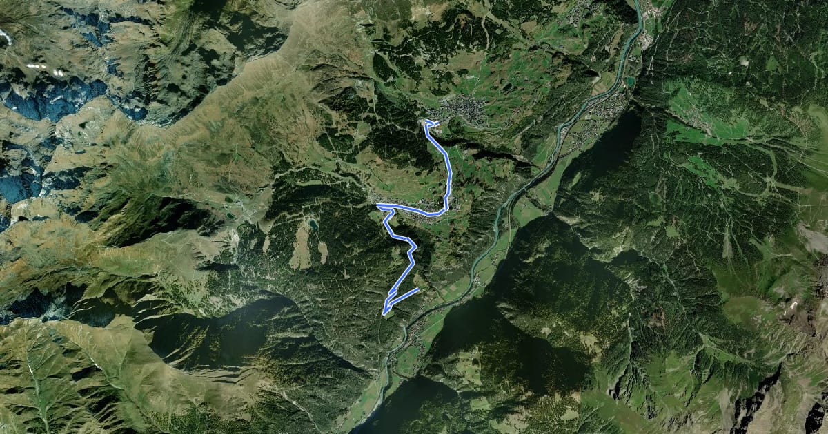 Маршрут St. Georgen-Tour на спутниковом снимке