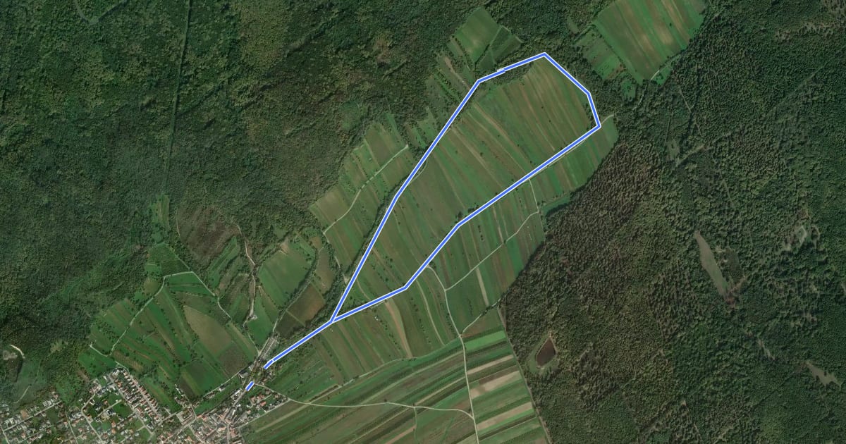 Маршрут St. Georgen Walking & Laufrunde (3) на спутниковом снимке