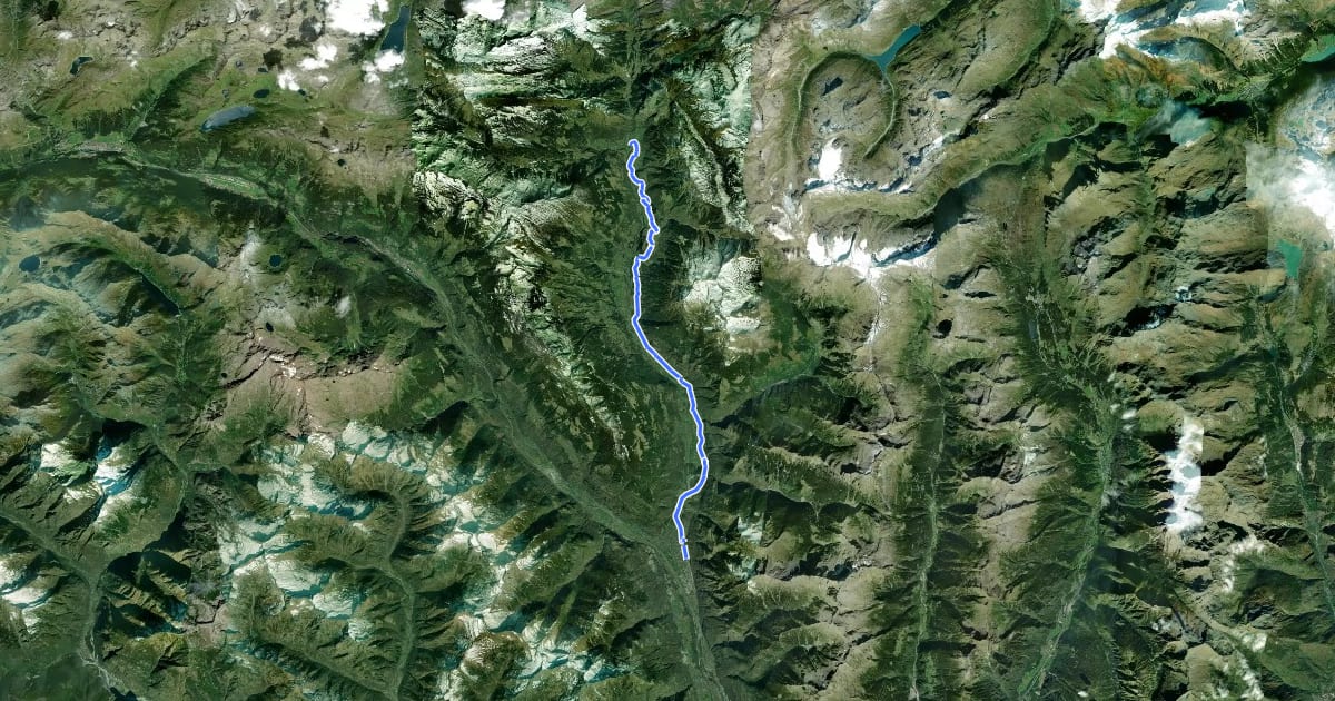 Маршрут St.-Gotthard-vier-Pässe-Bike (Campra-Biasca) Tappa 5 на спутниковом снимке