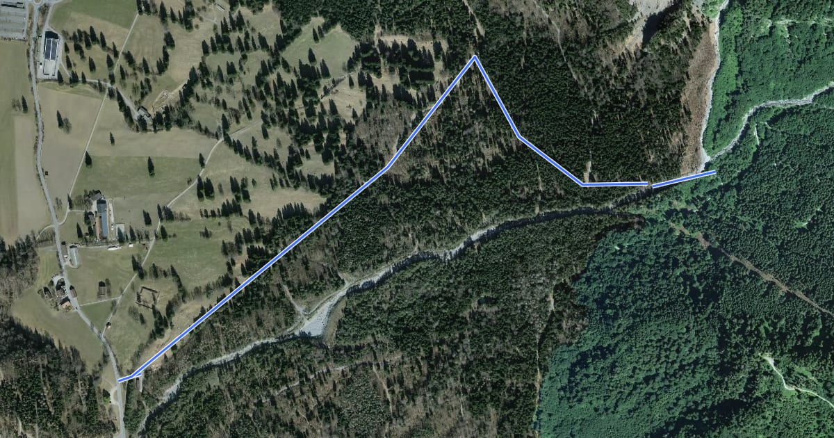 Маршрут St. Luzisteig Enderlinhütte на спутниковом снимке