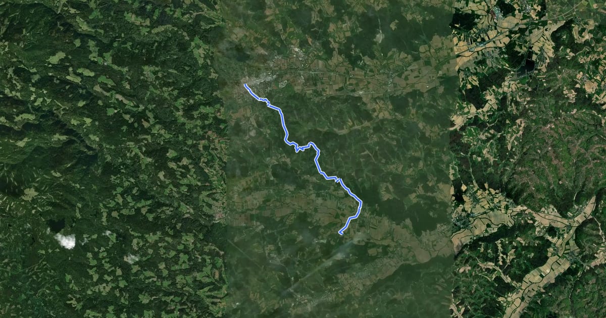Маршрут St. Martiner Höhenweg на спутниковом снимке