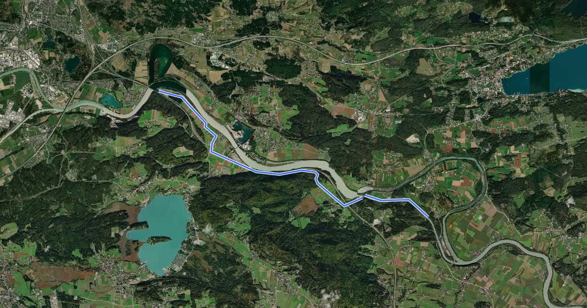Маршрут St.Martinerweg на спутниковом снимке