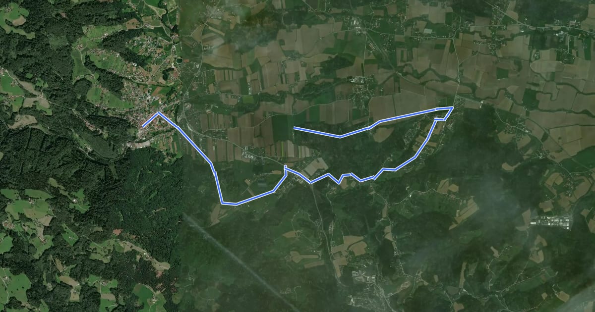 Маршрут St. Peter Rundweg на спутниковом снимке