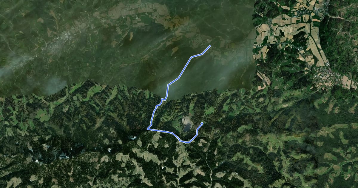 Маршрут St. Pongratzenweg на спутниковом снимке