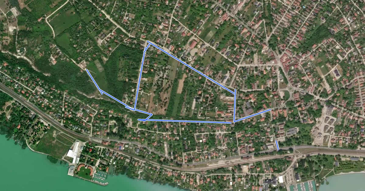 Маршрут ST, Tátorján tanösvény на спутниковом снимке