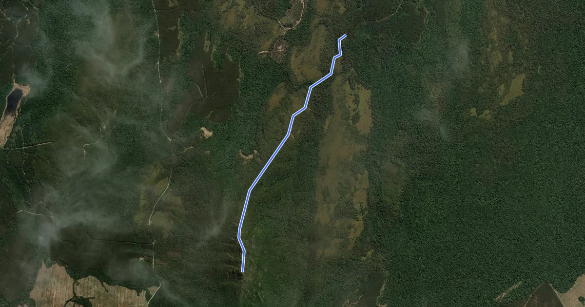 Маршрут St Valentines Peak Track на спутниковом снимке