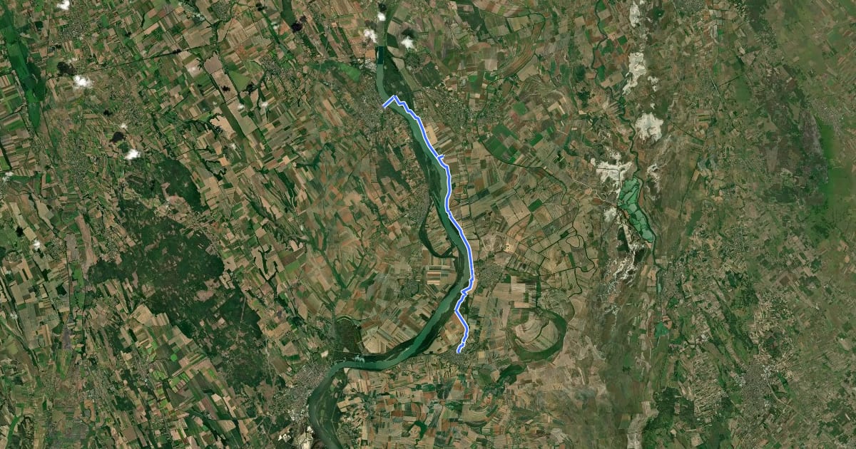 Маршрут ST309 Dunaföldvár - Dunapataj на спутниковом снимке