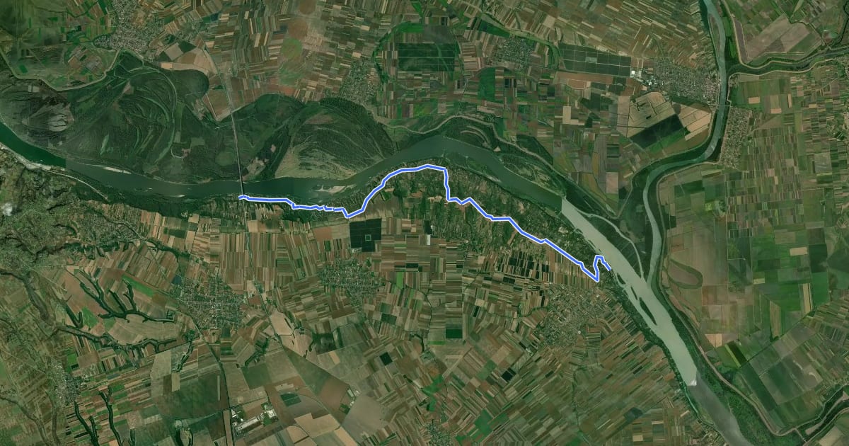 Маршрут ST328 Beška (bridge) - Stari Slankamen на спутниковом снимке