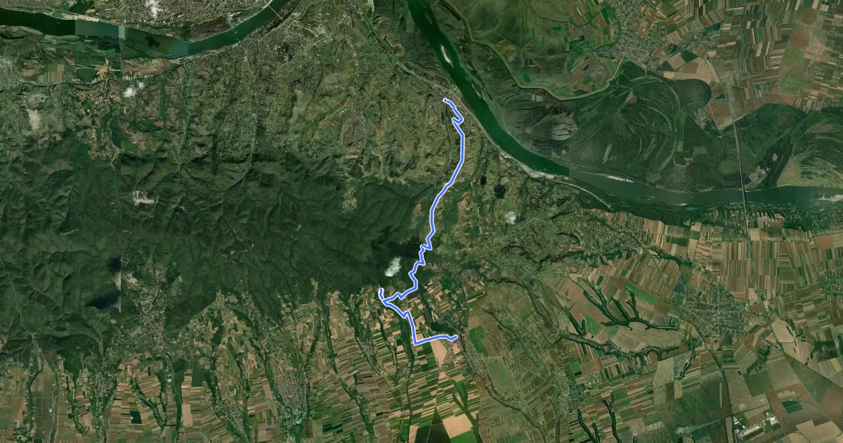 Маршрут ST341 Sremski Karlovci - Krušedol на спутниковом снимке