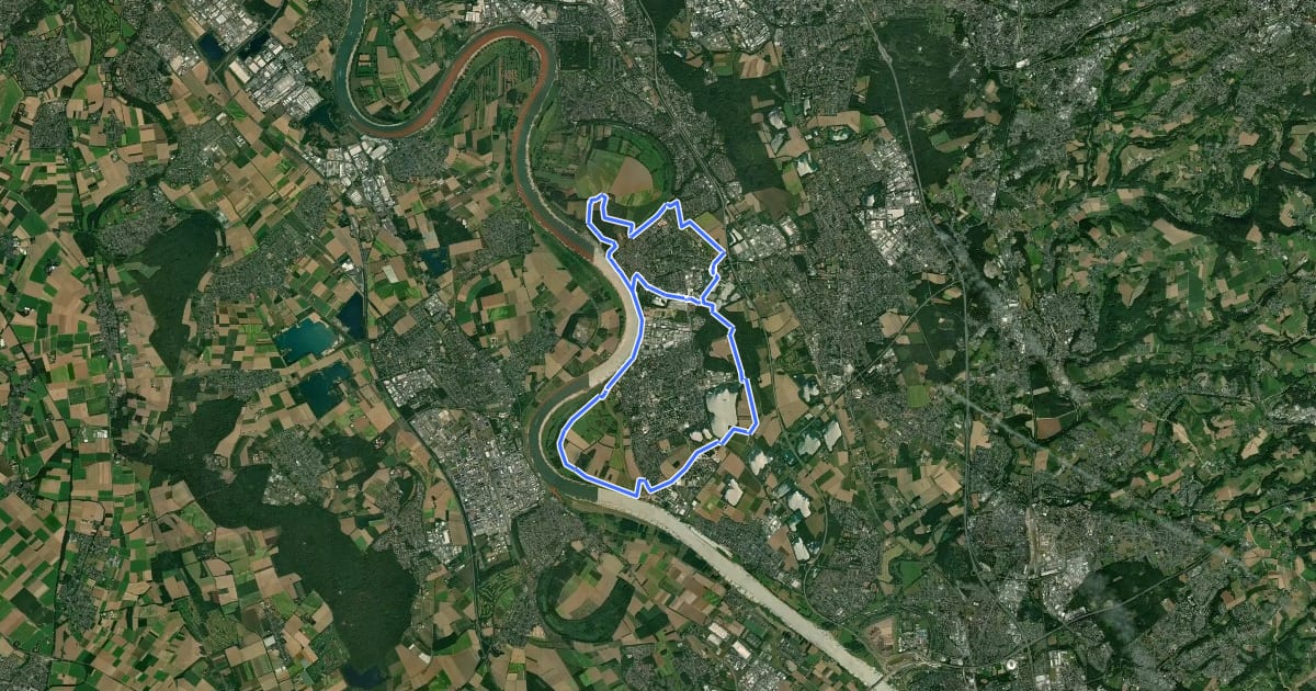 Маршрут Stadt-Land-Fluss-Tour на спутниковом снимке