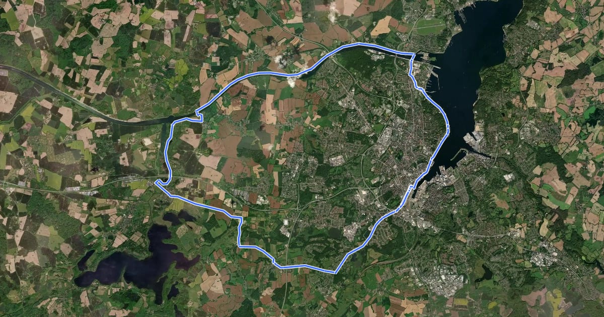Маршрут Stadt-Land-Fluss-Tour на спутниковом снимке