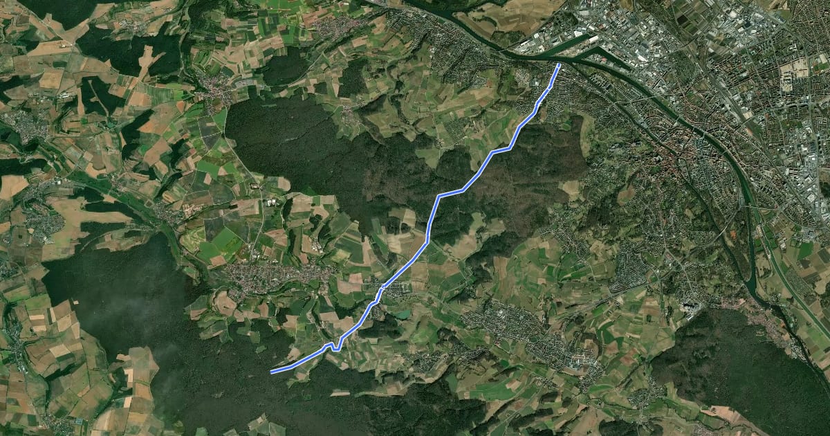 Маршрут Stadt Land Fluss Tour на спутниковом снимке