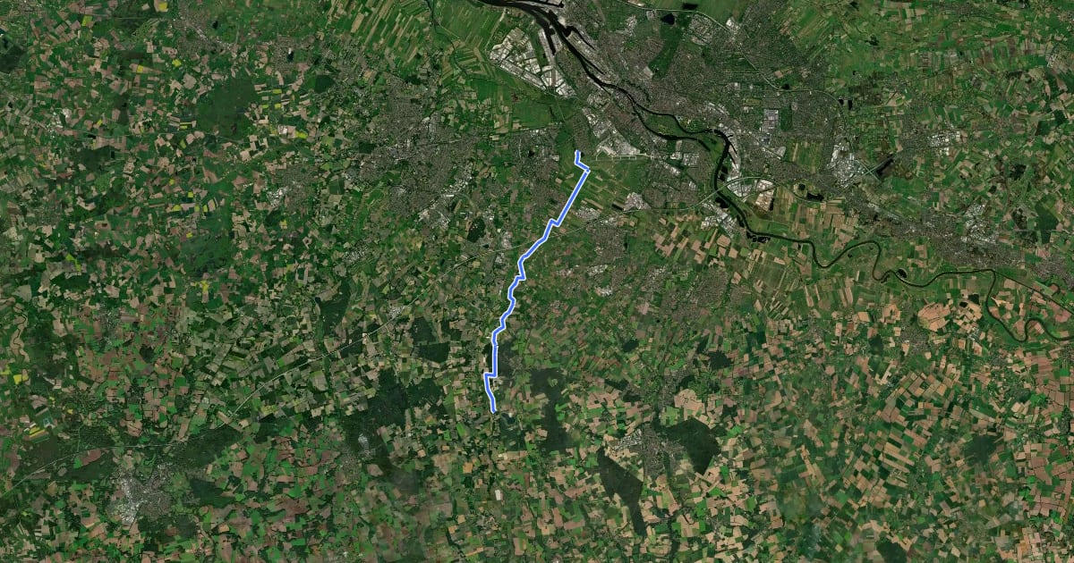 Маршрут StadtLandFluss на спутниковом снимке