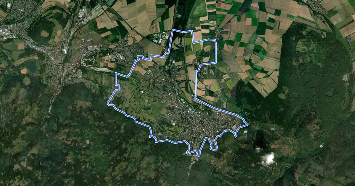 Маршрут Stadtrundweg Bad Harzburg на спутниковом снимке