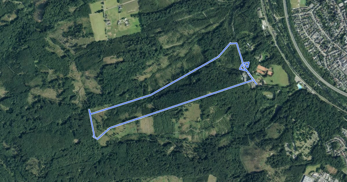 Маршрут Stadtwald Rundweg A1 на спутниковом снимке
