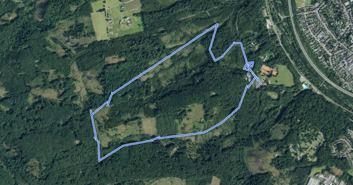 Маршрут Stadtwald Rundweg A2 на спутниковом снимке