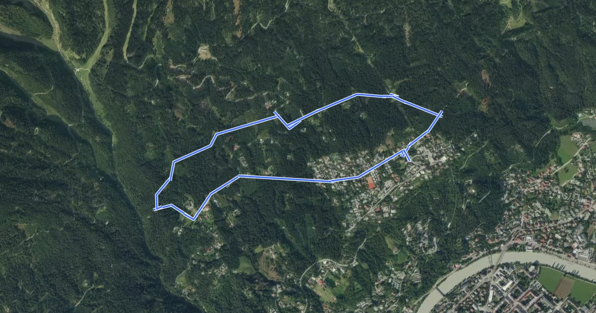 Маршрут Stadtwald-Walk на спутниковом снимке