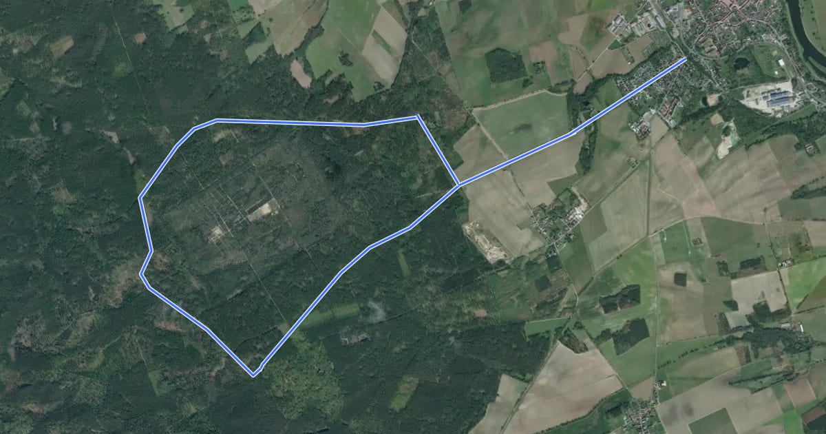 Маршрут Stadtwaldrunde на спутниковом снимке