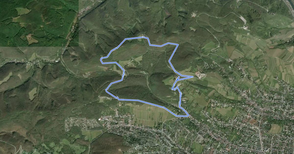 Маршрут Stadtwanderweg 2 - Hermannskogel на спутниковом снимке