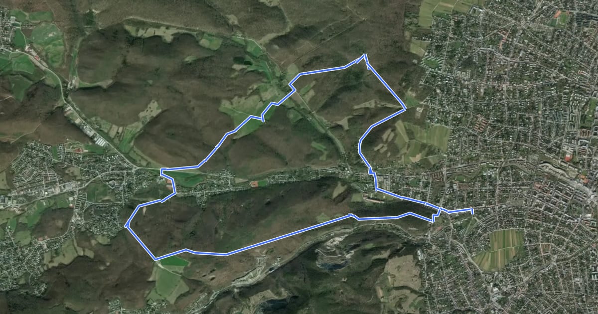 Маршрут Stadtwanderweg 6 - Zugberg - Maurer Wald на спутниковом снимке