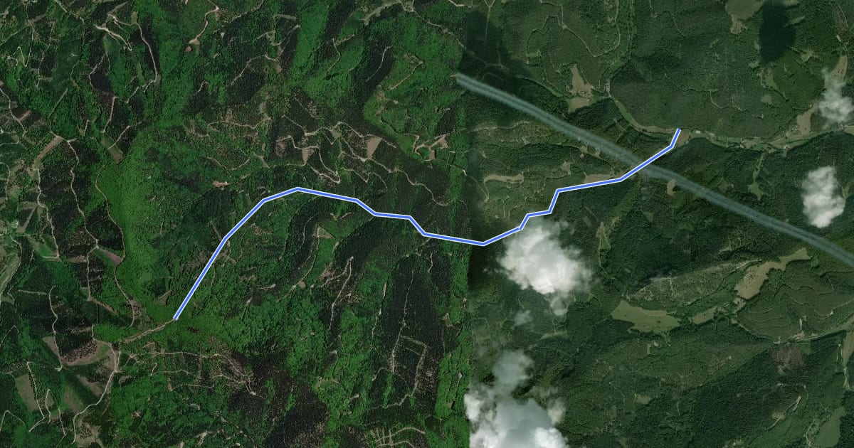 Маршрут Staffbrücke - Staffgraben - Kieneck (Enzianhütte) на спутниковом снимке