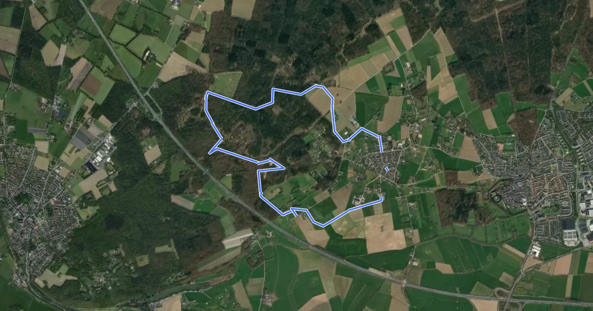 Маршрут Staickheimerpad Verkort West на спутниковом снимке