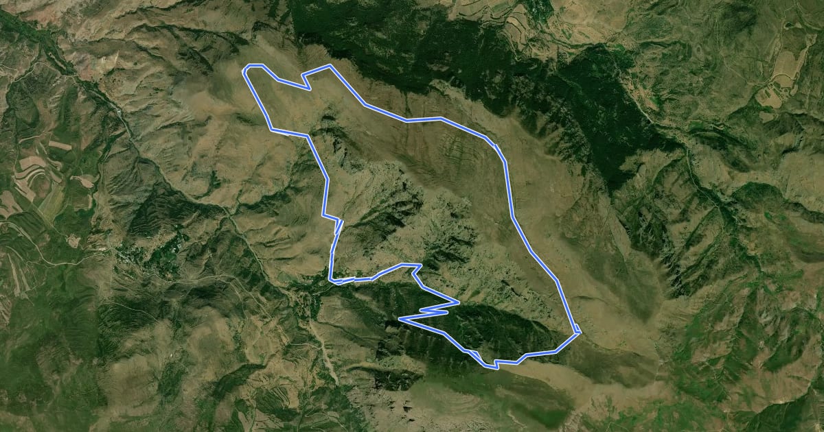 Маршрут Stairway to Heaven (Kapuyt Loop Trail) на спутниковом снимке