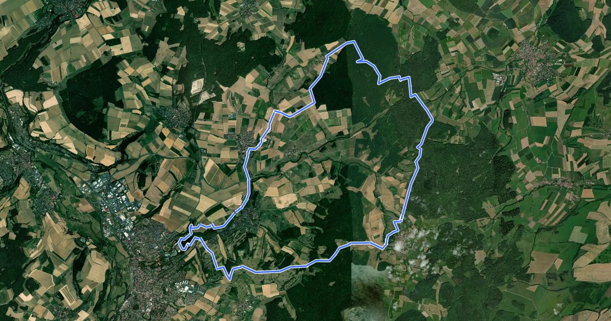Маршрут Stallbergweg на спутниковом снимке